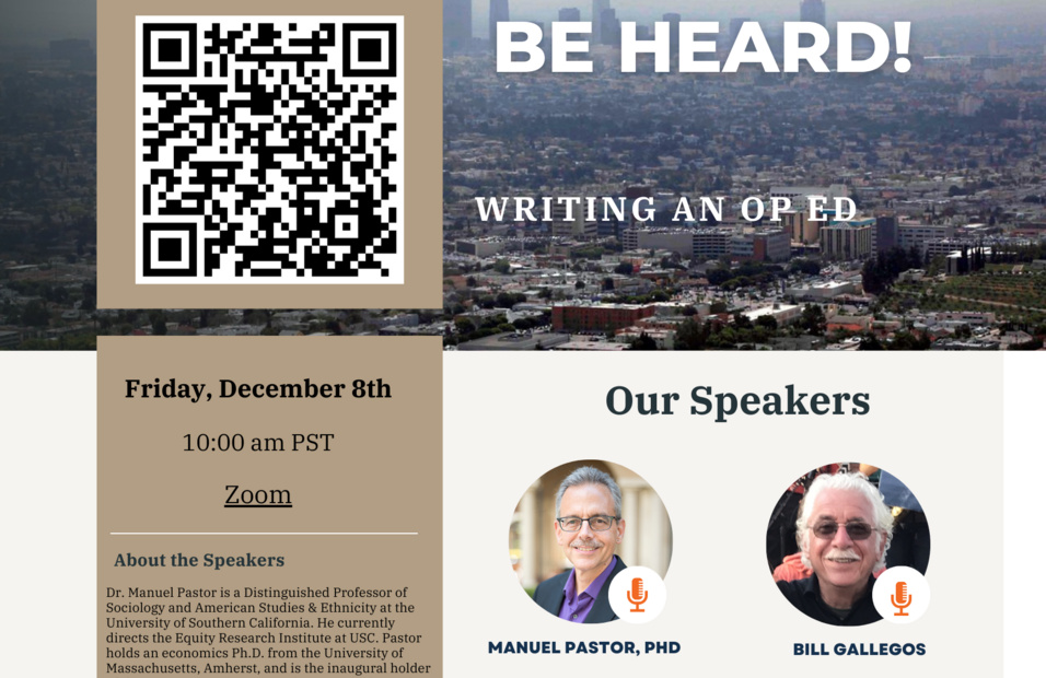 Be Heard!: Writing and Op Ed manuel-bill-speaker-session