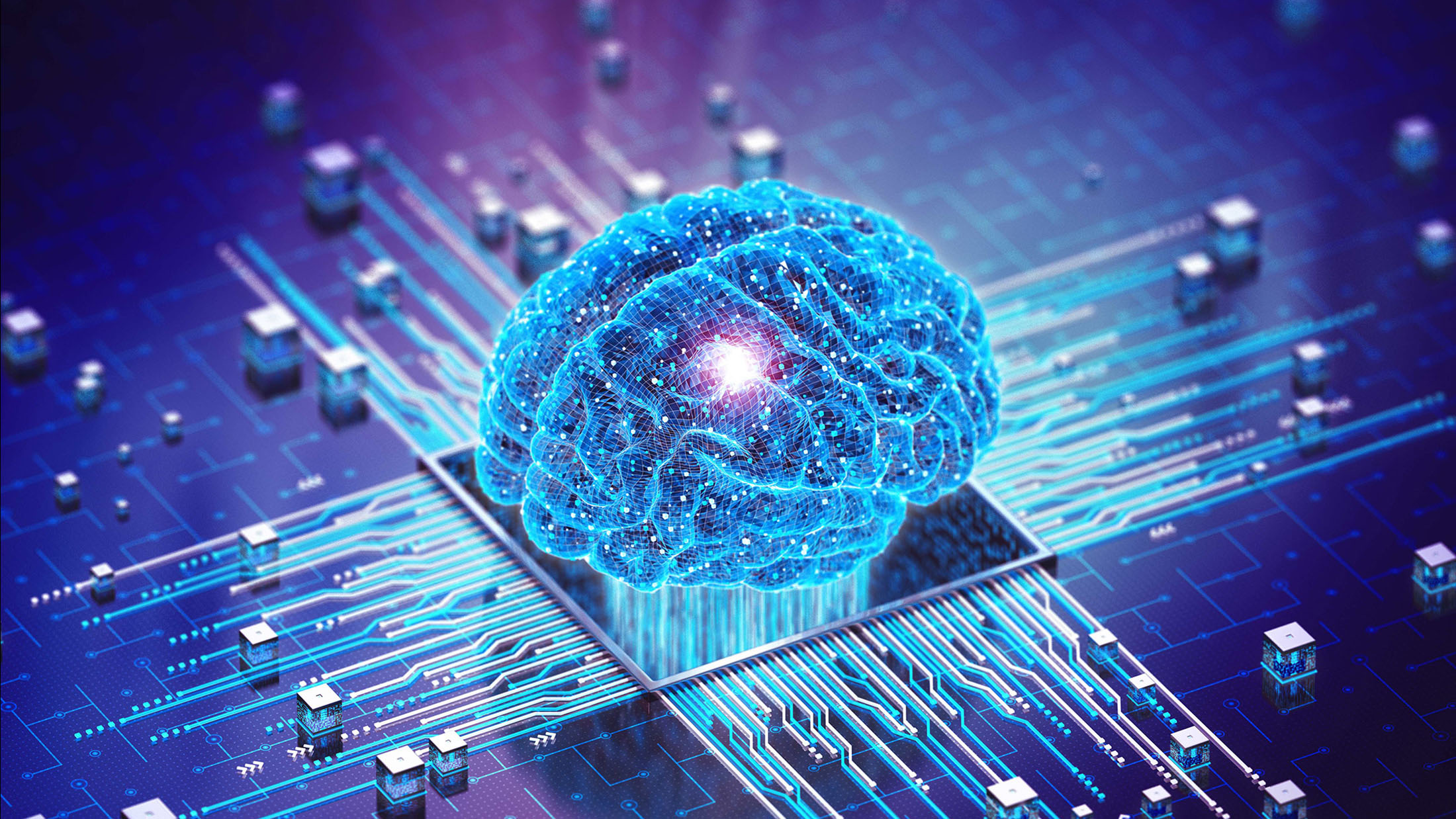 Abstract brain illustration