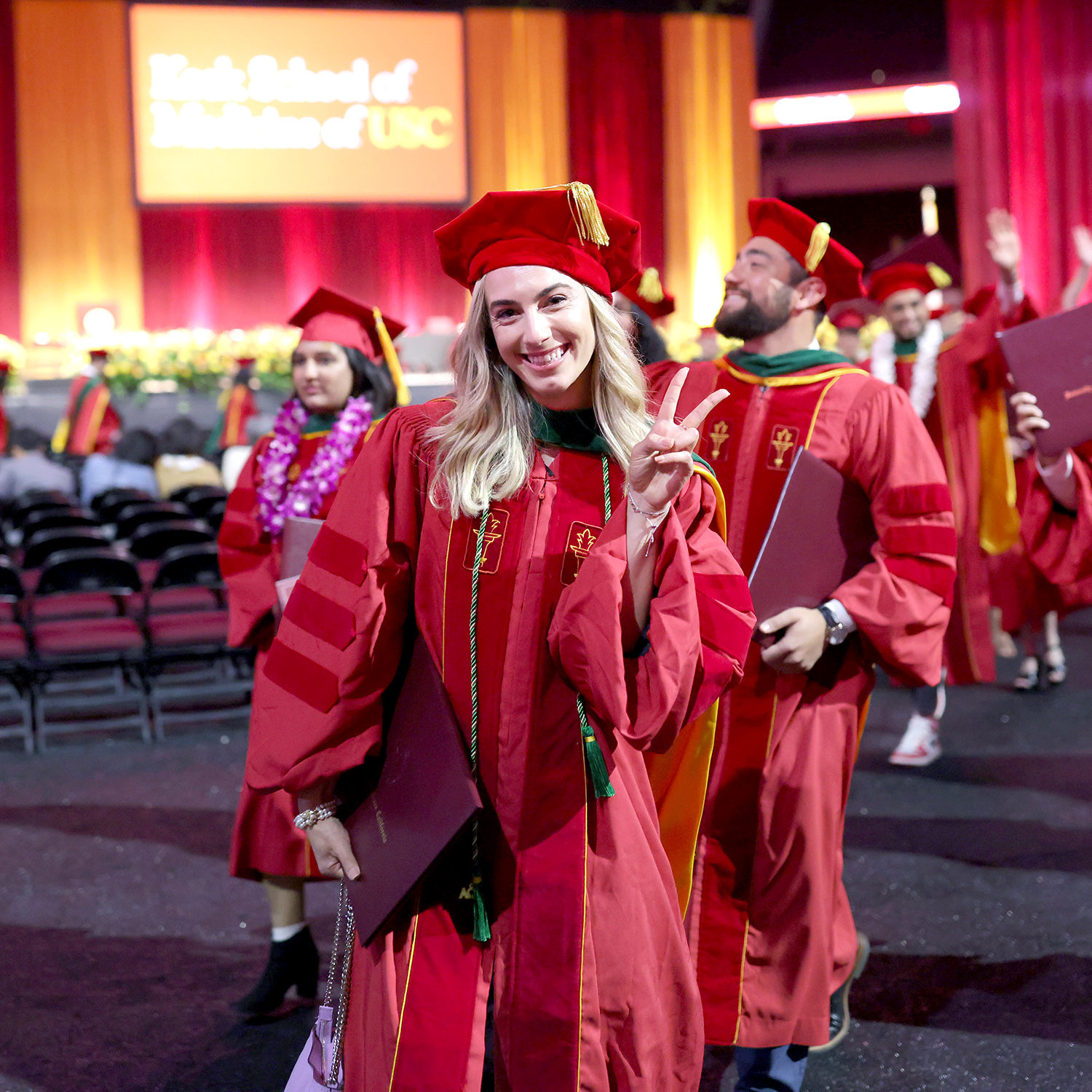 Image of MD student at commencement ceremony