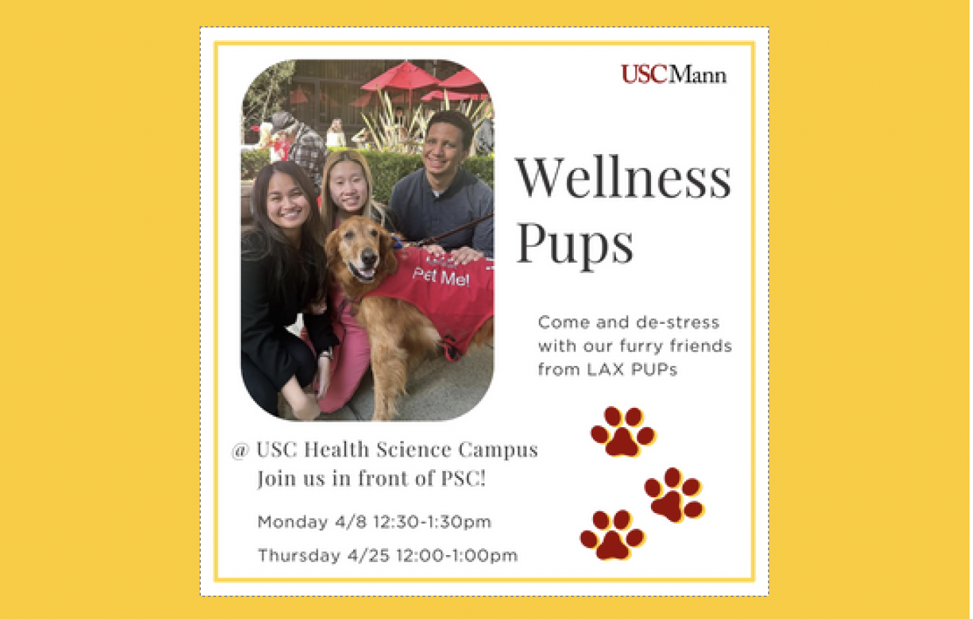 Wellness Pup Event flyer