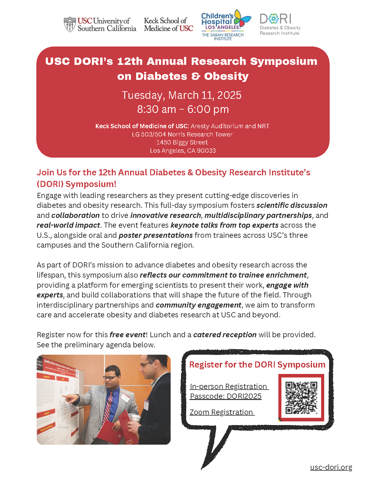 Symposium on diabetes and obesity flyer