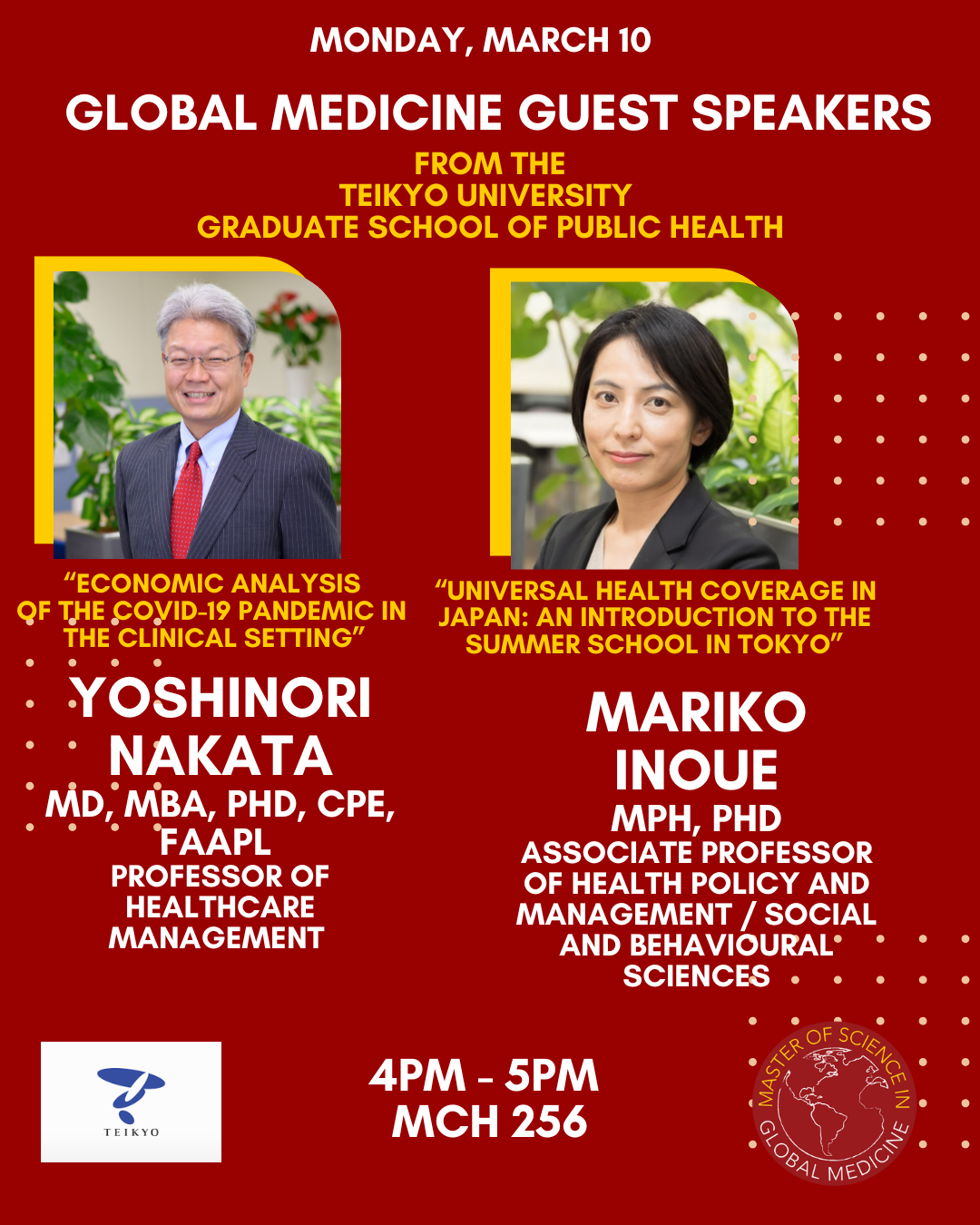 global medicine event flyer