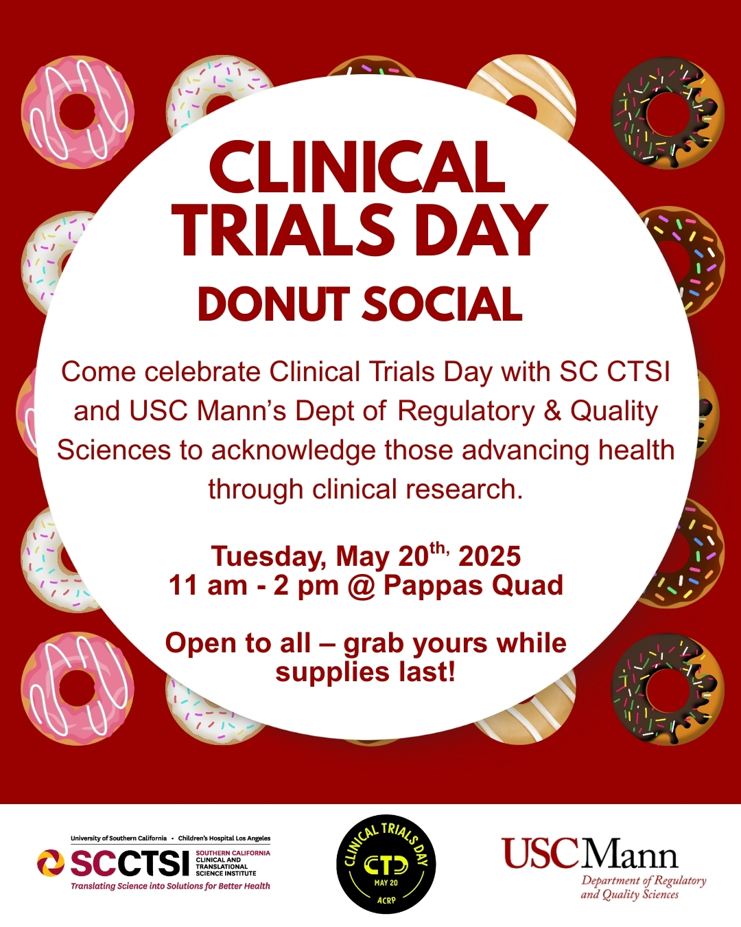 Donut social flyer