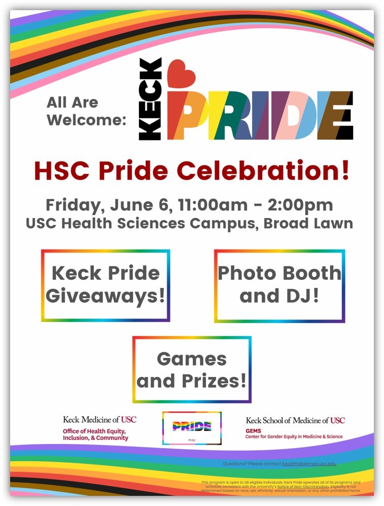 HSC Pride event flyer