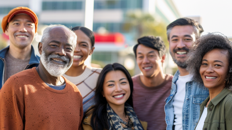 An image of a group of diverse people.