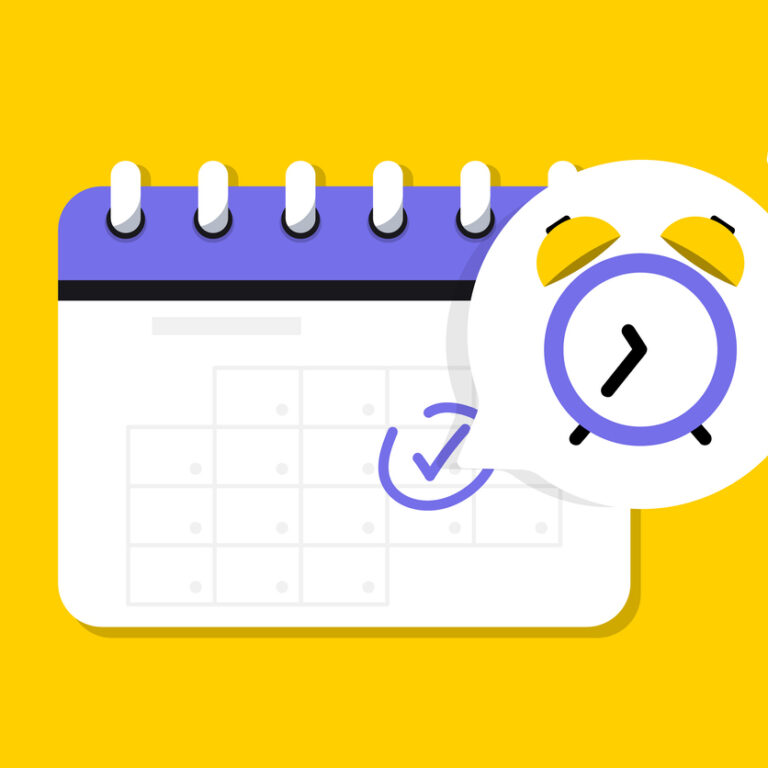 Reminder in calendar. Calendar deadline, event notification push message. Alert for business planning, events, reminder, daily schedule, appointment, important date. Notice of important schedule date
