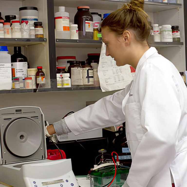 Doctor in research lab