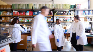 Students in a lab