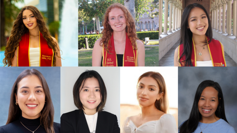 collage of smiling graduates