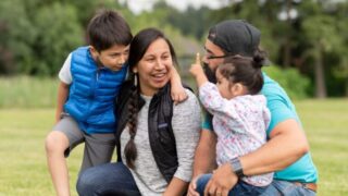 family smiling