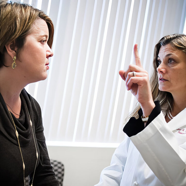 A doctor with a patient