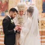 Father Hrant Yeretzian (middle), USC OHNS patient navigator Erika Arezomanians (right), and her husband David (left).
