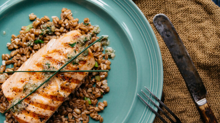 Fish is a major source of omega-3 long-chain polyunsaturated fatty acids which are important for the developing fetus. (Photo/Gabi Bucataru, Stocksy United)