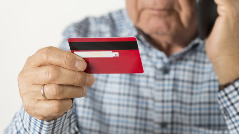 Senior Man With Credit Card