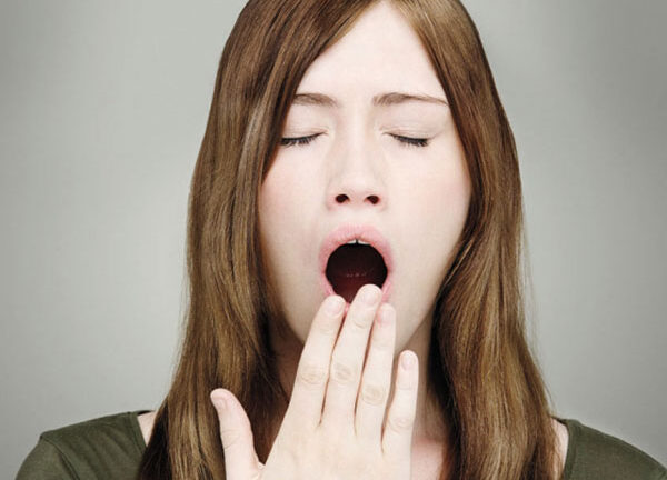woman-yawning