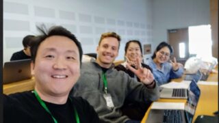 R-Noobs team at 2019 Hackathon event.