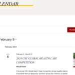 Keck School events calendar screenshot