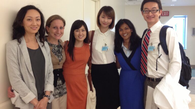 Dr. Sun Young Lee and Dr. Benjamin Xu as residents in 2013.