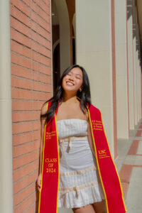 smiling female graduate