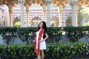 smiling female graduate