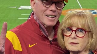 Bill and Lynn Poland at a USC Football game