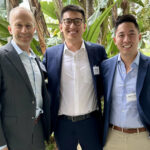 Residents and faculty at the Heed Retreat. (L to R): Drs. Aaron Nagiel, Yicheng Bao, and Andrew Duong.