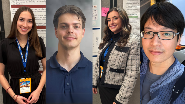 photo collage of PhD students