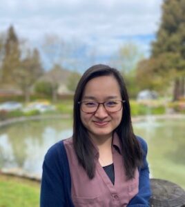 smiling student outside