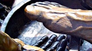 Sculpture of a foot