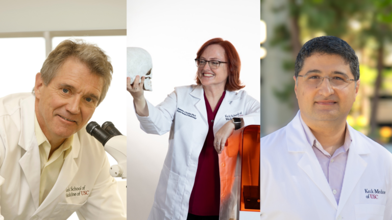 Headshots of Chuck Murry, Summer Decker, and Hussein Yassine