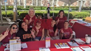 Group shot of students at Festival of Books