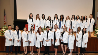MS-SLP Cohort 3 white coat ceremony.