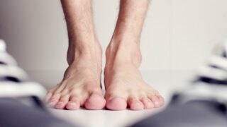 Two human feet