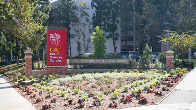 The entrance for Health Sciences Campus